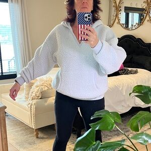 Victorias Secret Pink sherpa hoodie. Size M